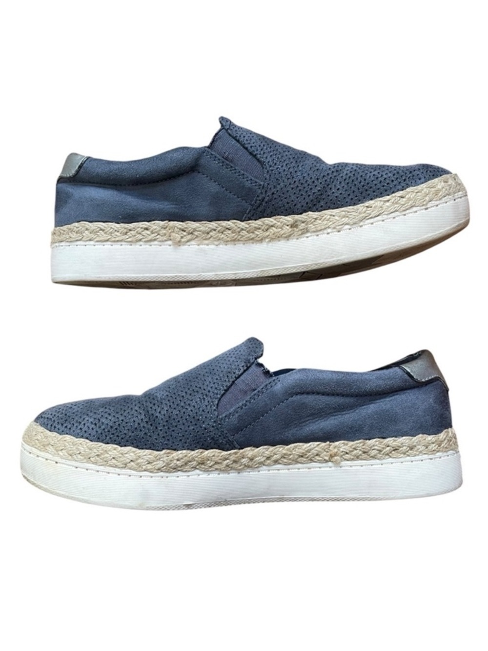 Dr Scholl’s Be Free Slip On Shoes Sneakers Women’s Size 8 Blue Suede
